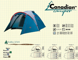 Палатка Canadian Camper  Karibu 4 woodland G